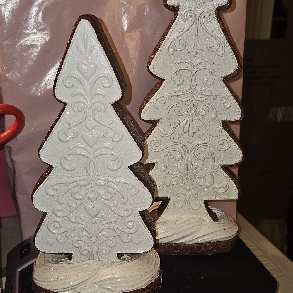 White Decorative Christmas Trees